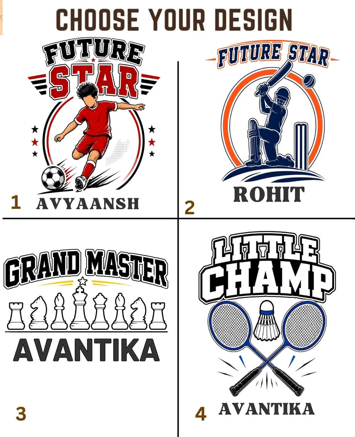 Future Sport Star Custom Kid's Cotton Tee Swiftsoul