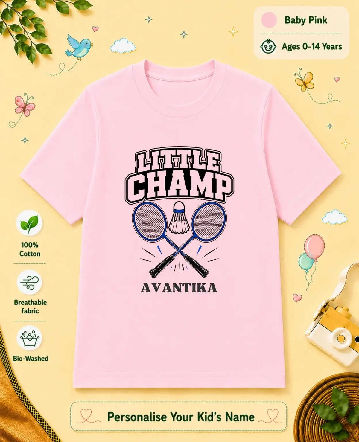 Future Sport Star Custom Kid's Cotton Tee Swiftsoul