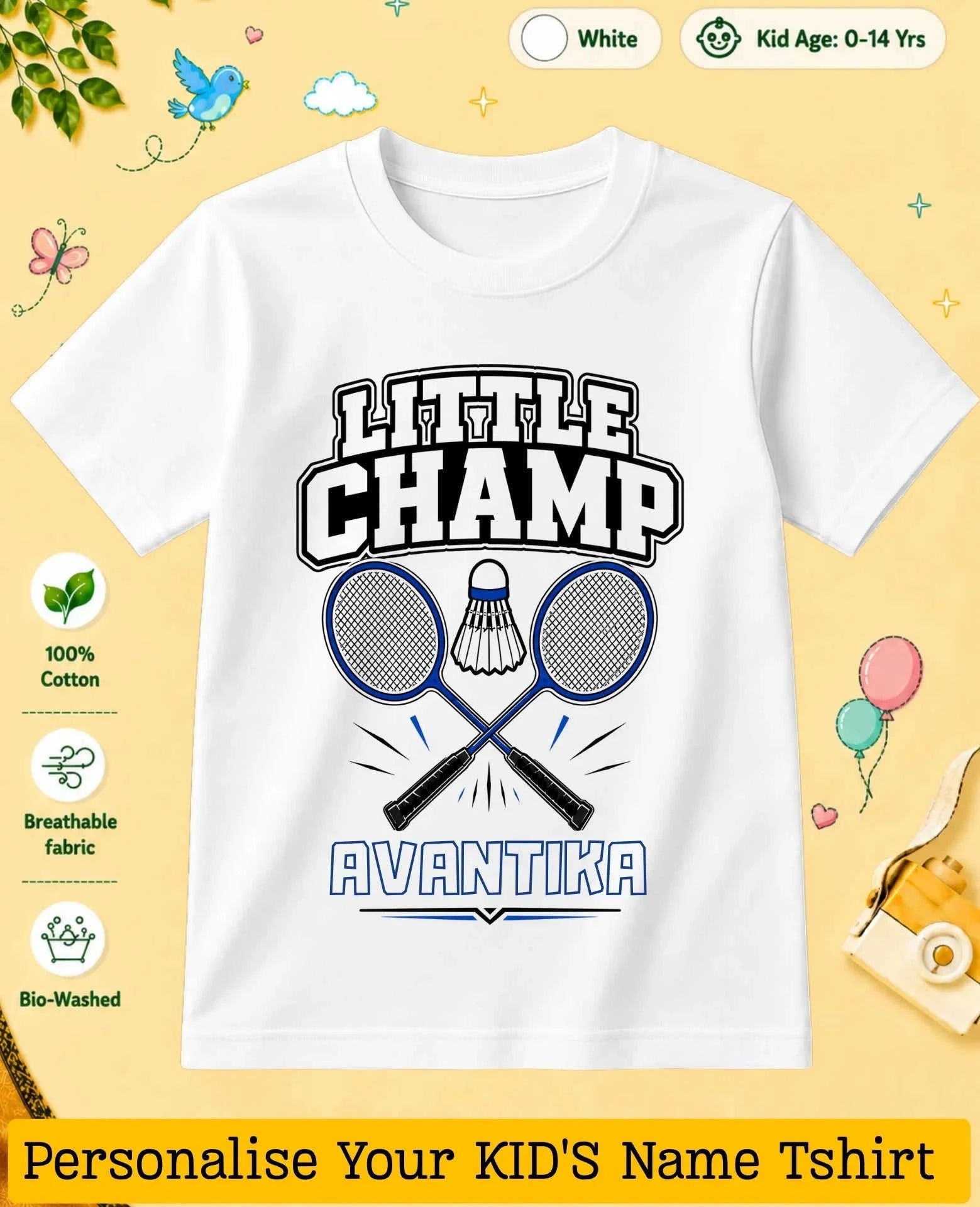 Future Sport Star Custom Kid's Cotton Tee Swiftsoul