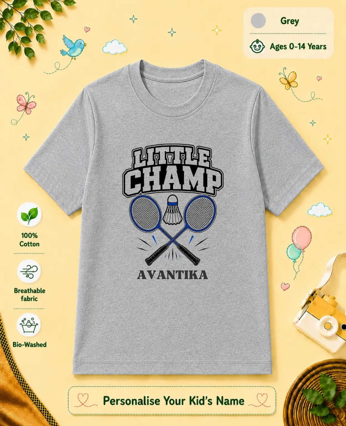 Future Sport Star Custom Kid's Cotton Tee Swiftsoul