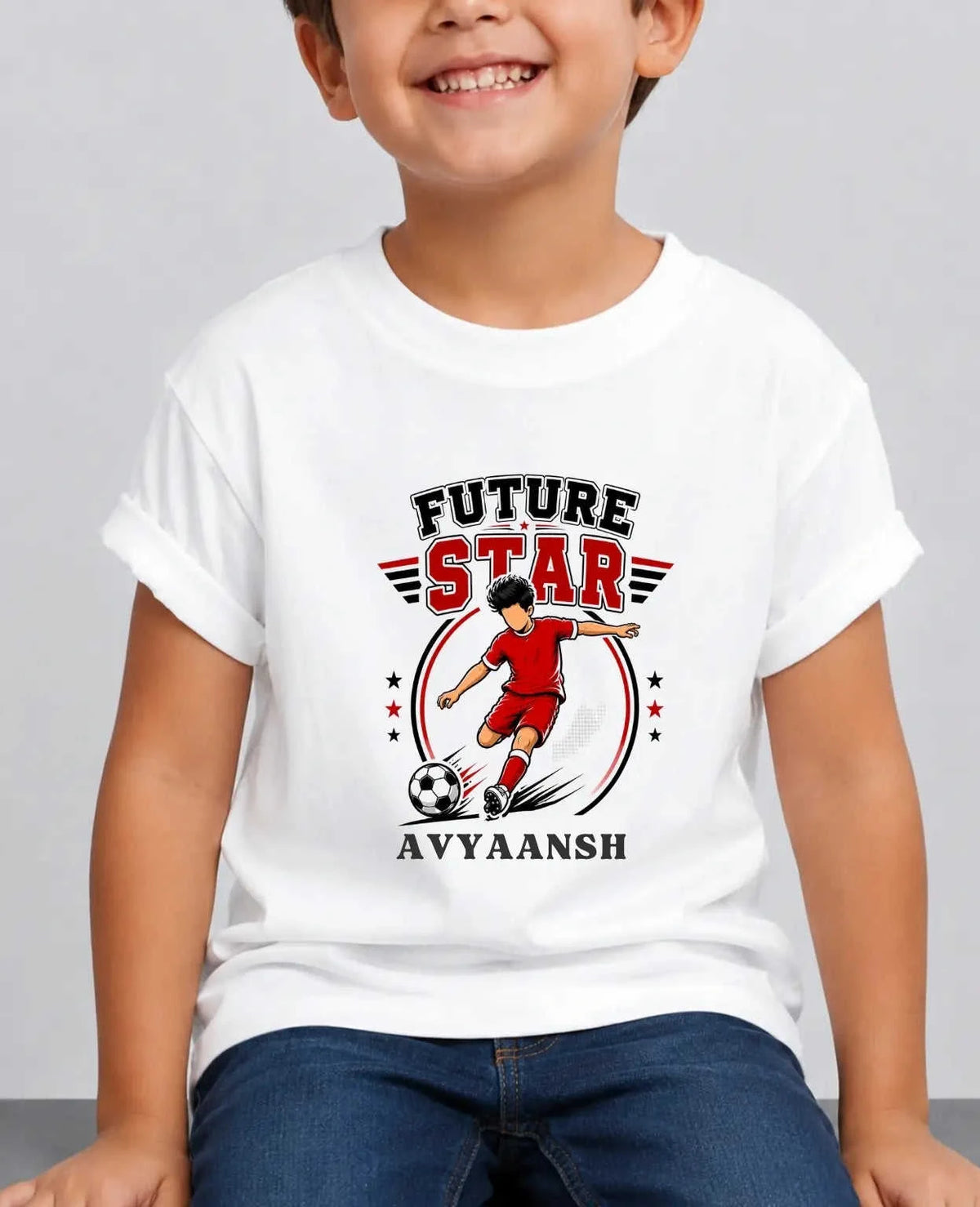 Future Sport Star Custom Kid's Cotton Tee Swiftsoul