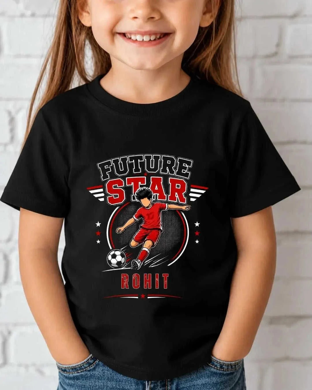 Future Sport Star Custom Kid's Cotton Tee Swiftsoul