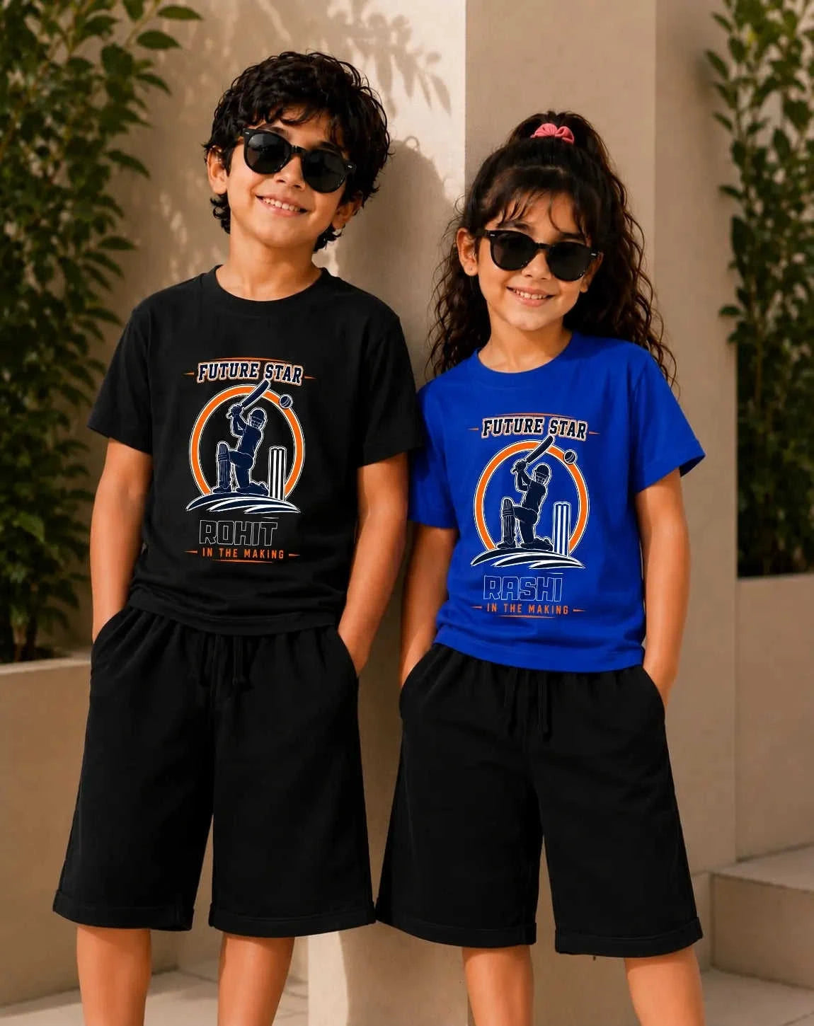Future Sport Star Kid Custom Co-ord Set Swiftsoul