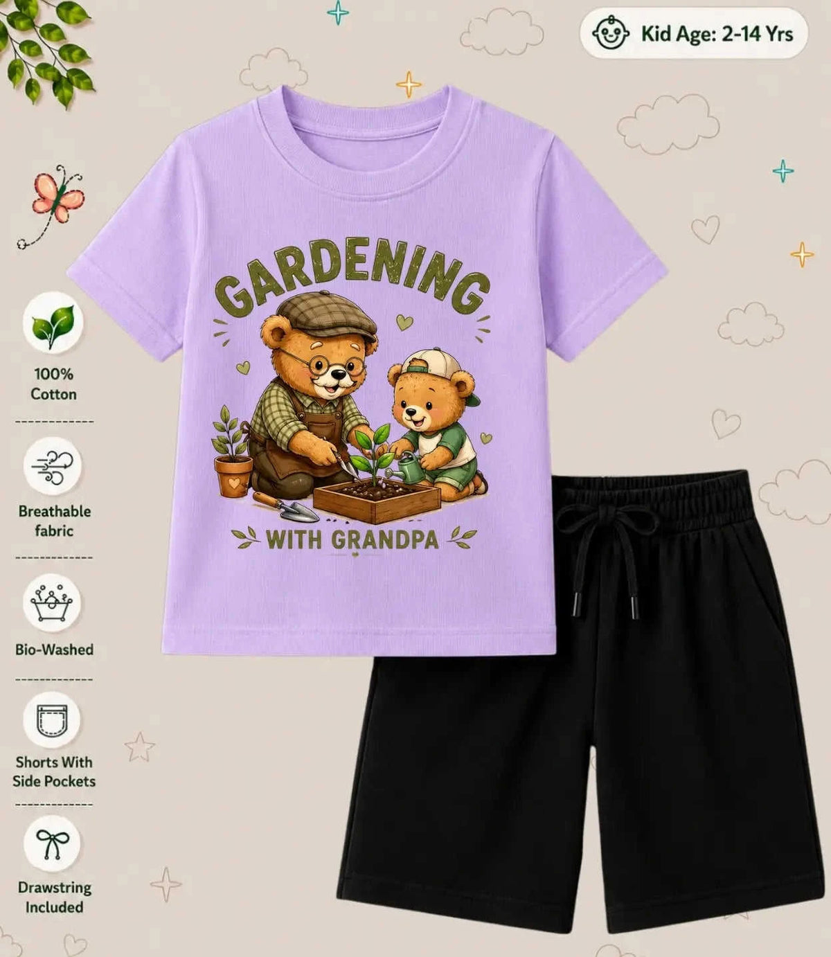 Grandpa & Grandma's Favorite Kid Co-ord Set Swiftsoul