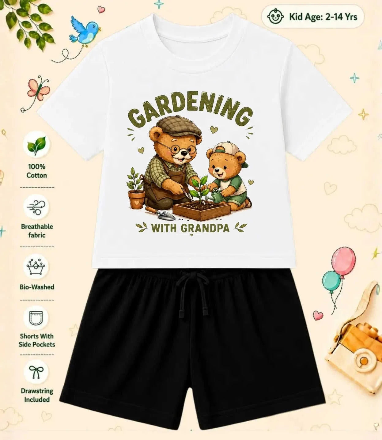 Grandpa & Grandma's Favorite Kid Co-ord Set Swiftsoul