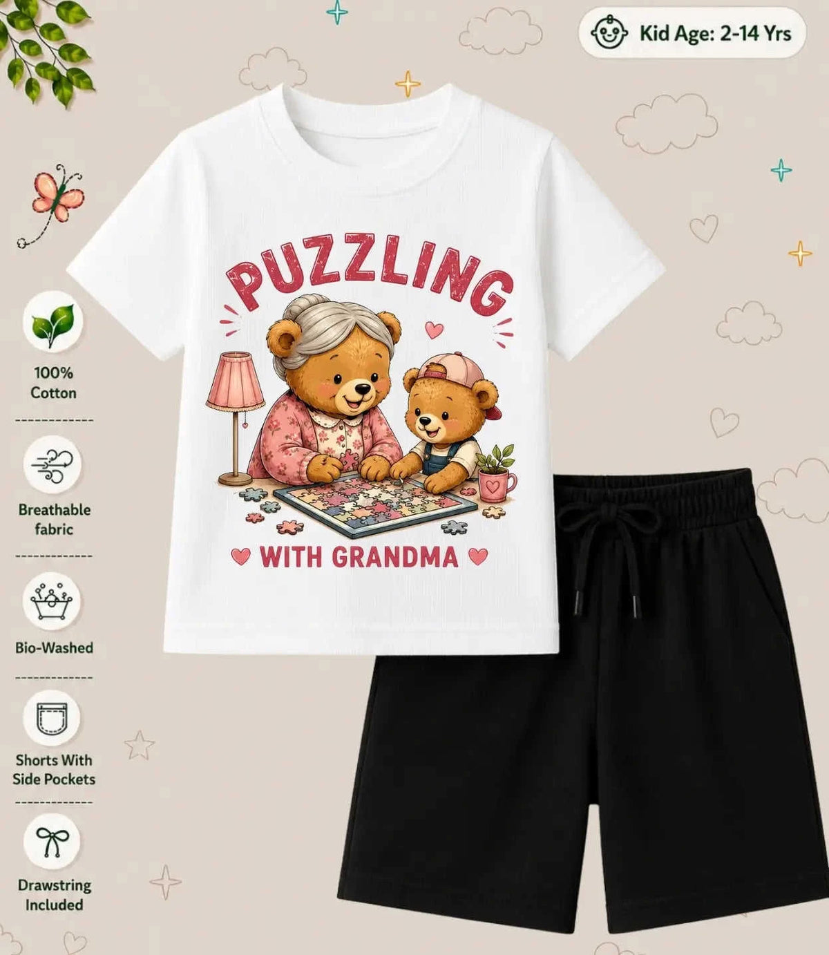 Grandpa & Grandma's Favorite Kid Co-ord Set Swiftsoul