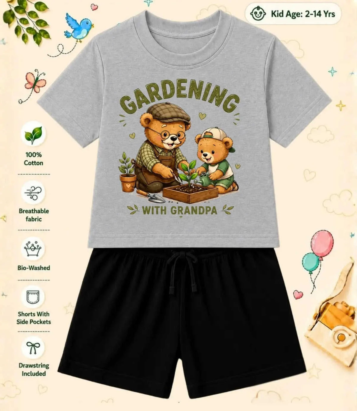Grandpa & Grandma's Favorite Kid Co-ord Set Swiftsoul