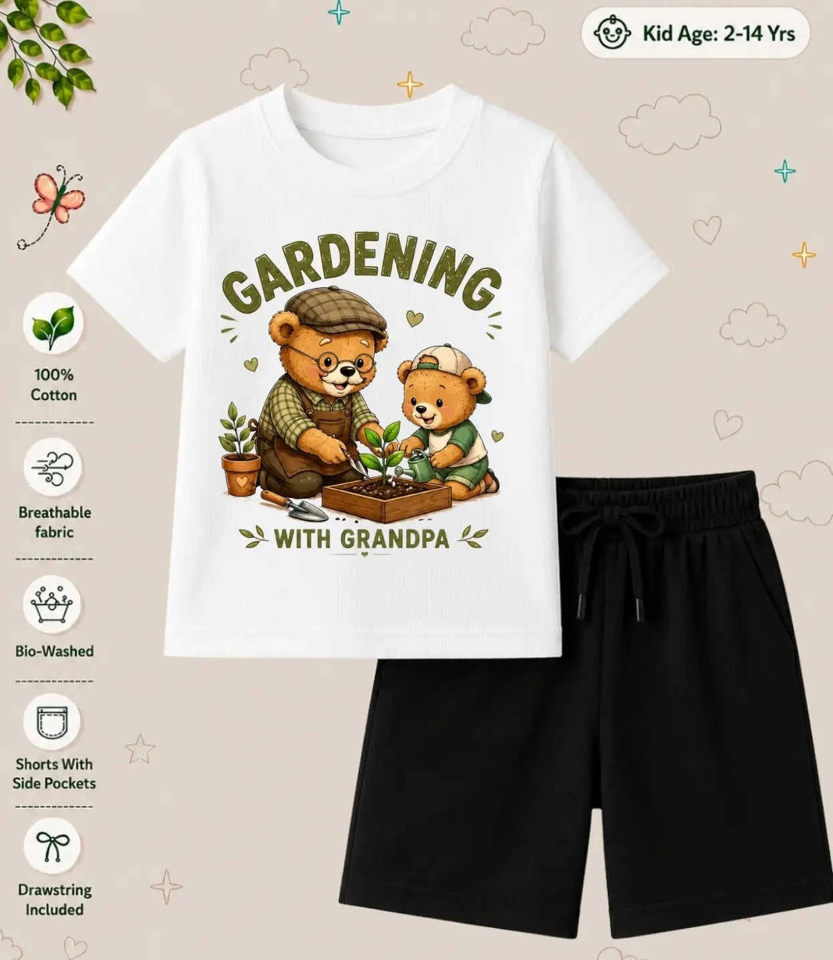 Grandpa & Grandma's Favorite Kid Co-ord Set Swiftsoul