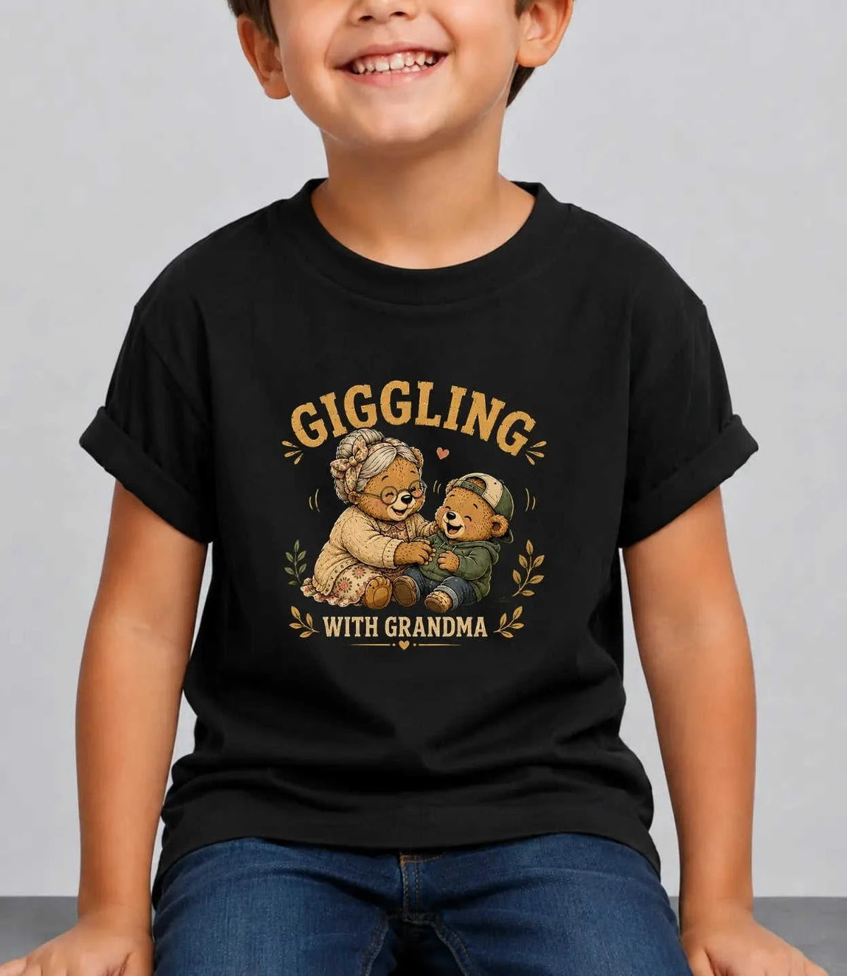 Grandpa & Grandma's Favorite Kid Cotton Tee Swiftsoul