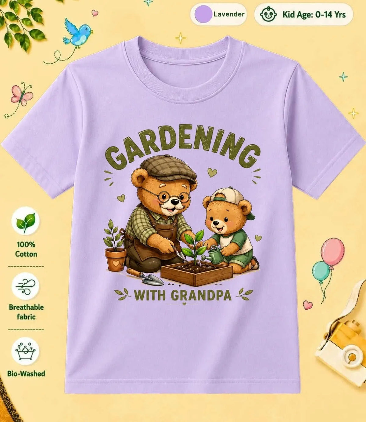 Grandpa & Grandma's Precious kids Cotton Tee Swiftsoul