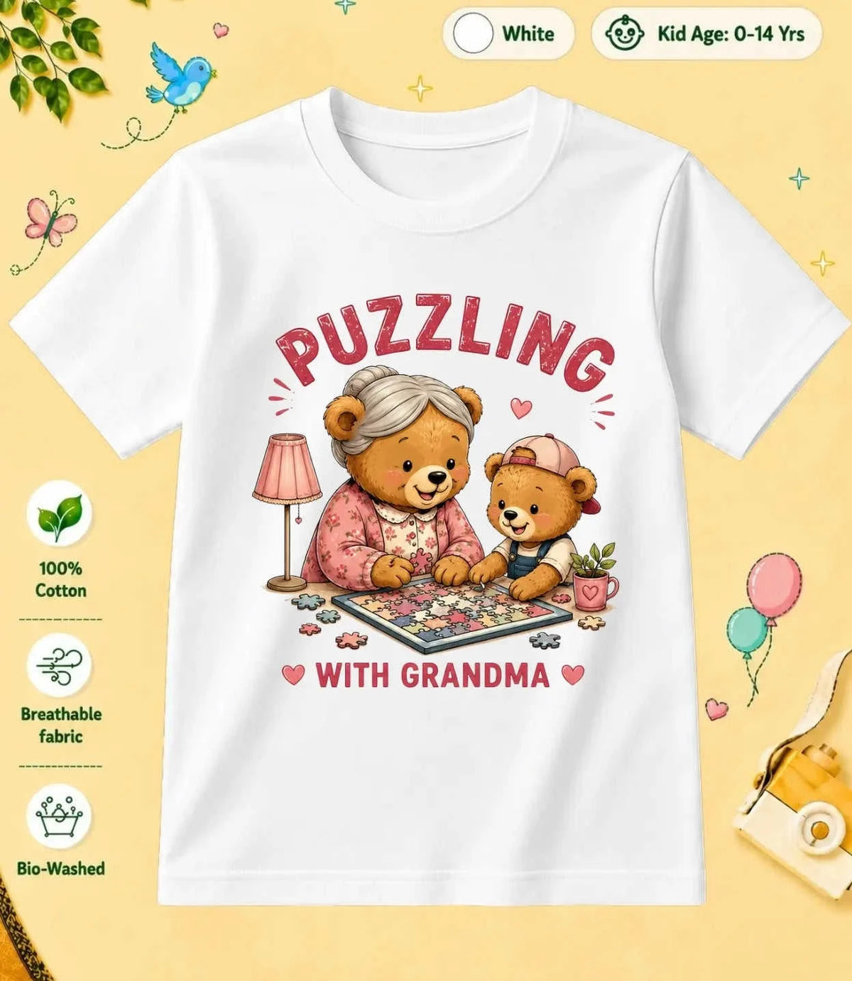 Grandpa & Grandma's Precious kids Cotton Tee Swiftsoul