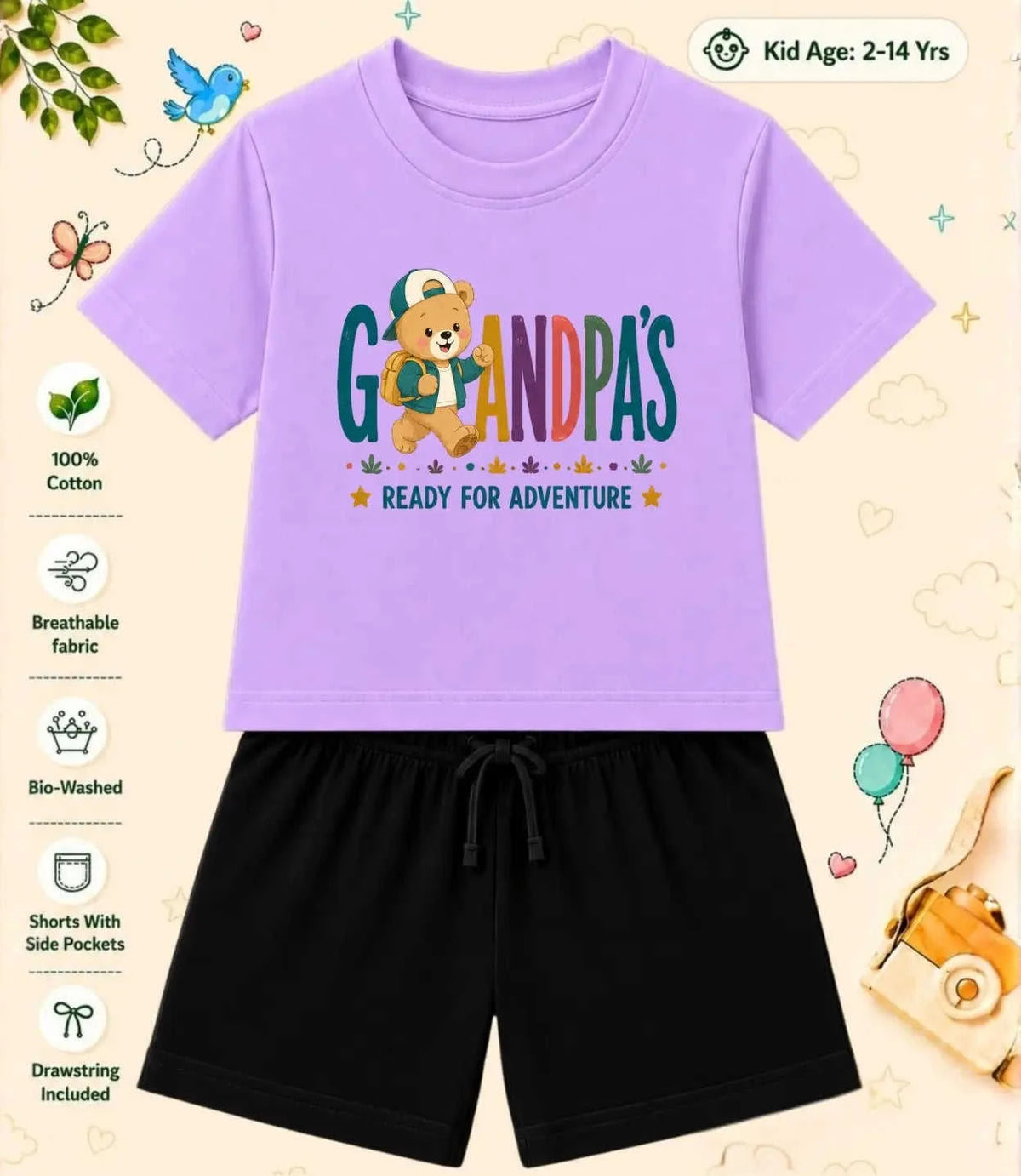 Grandpa & Grandma's Special One Kid Co-ord Set Swiftsoul