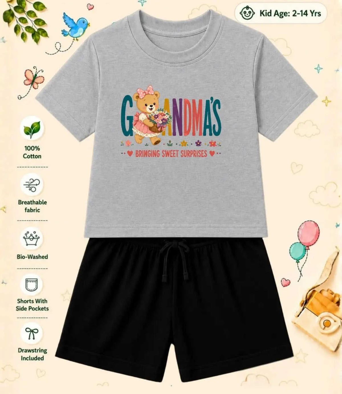 Grandpa & Grandma's Special One Kid Co-ord Set Swiftsoul