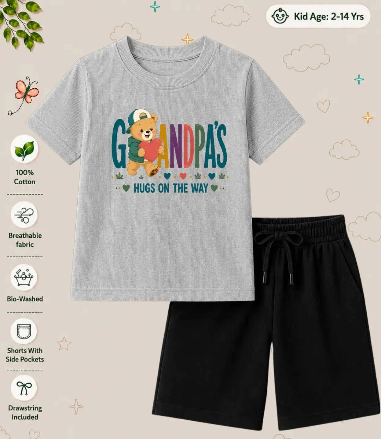 Grandpa & Grandma's Special One Kid Co-ord Set Swiftsoul