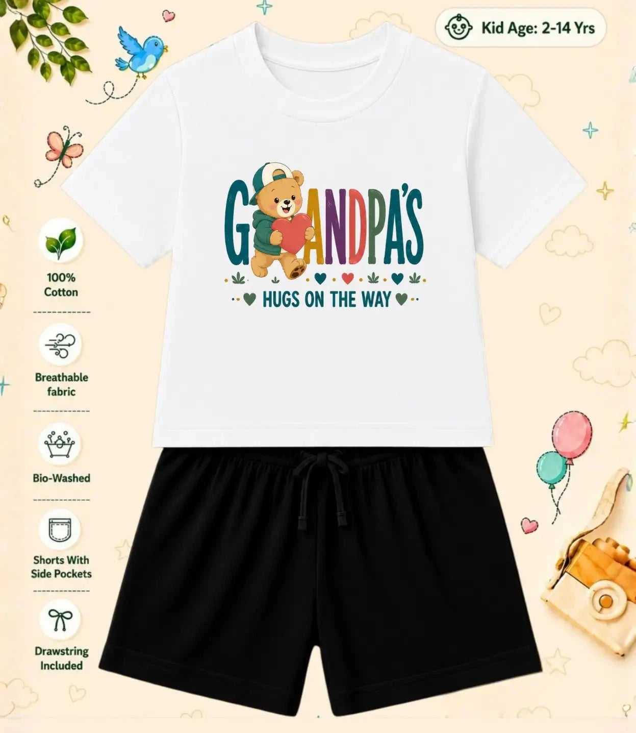 Grandpa & Grandma's Special One Kid Co-ord Set Swiftsoul