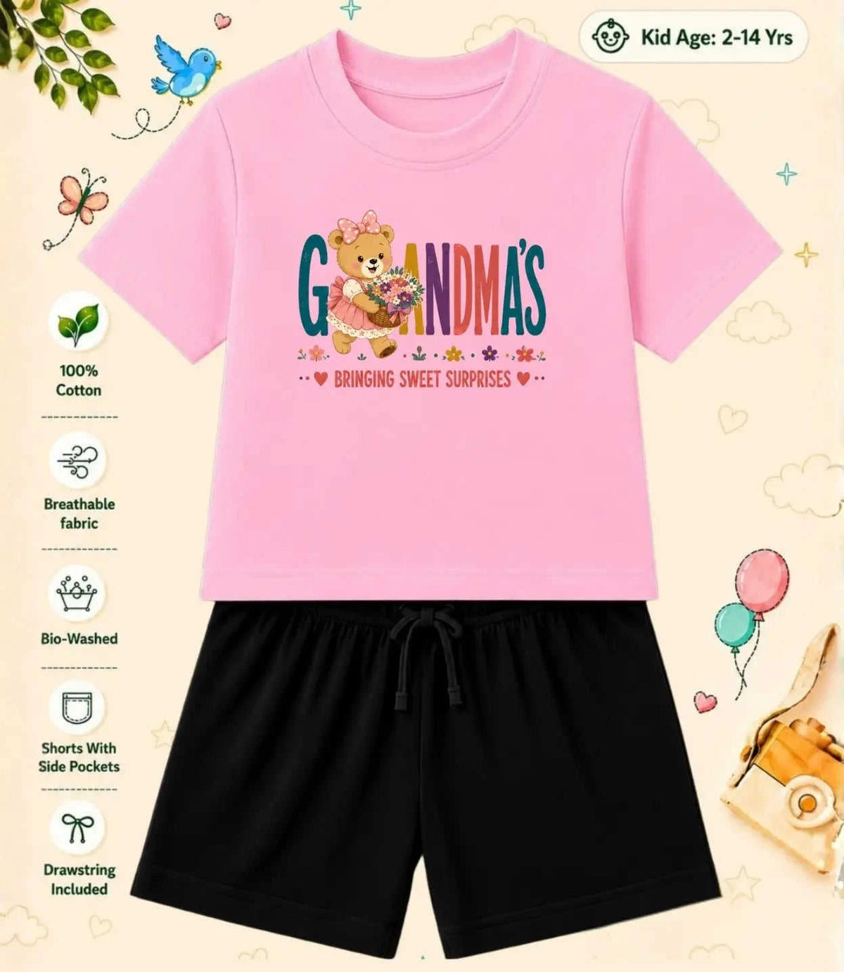 Grandpa & Grandma's Special One Kid Co-ord Set Swiftsoul