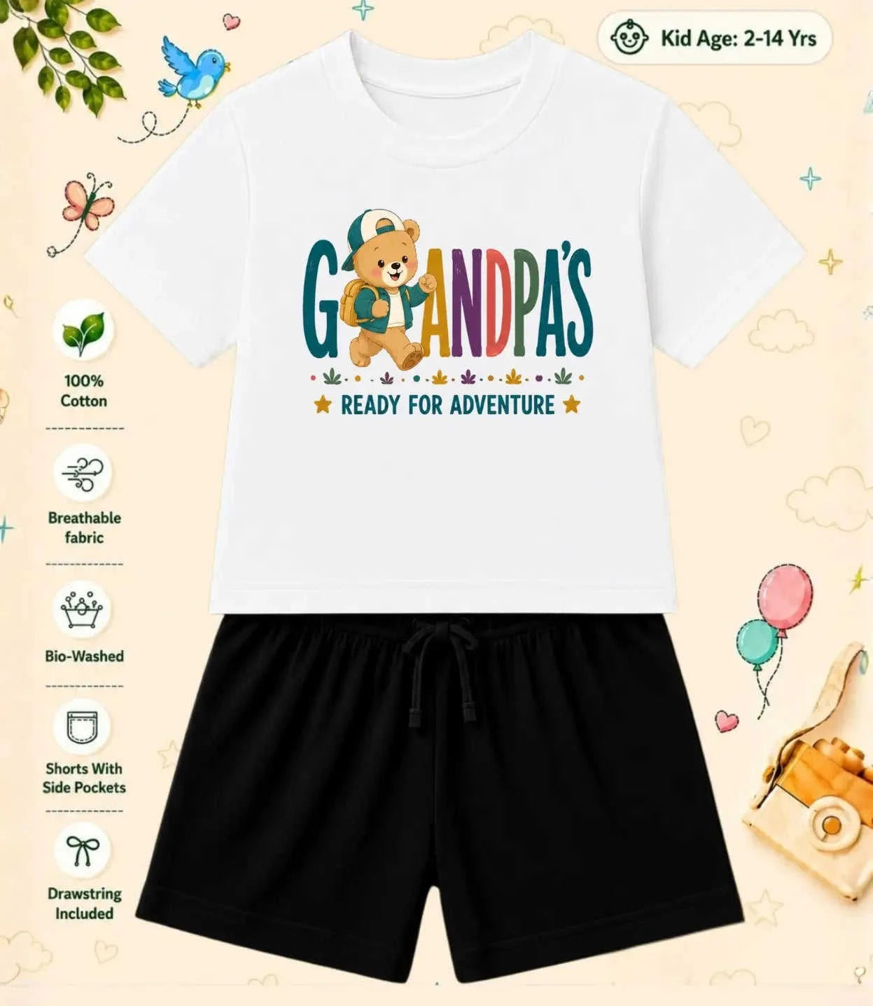 Grandpa & Grandma's Special One Kid Co-ord Set Swiftsoul