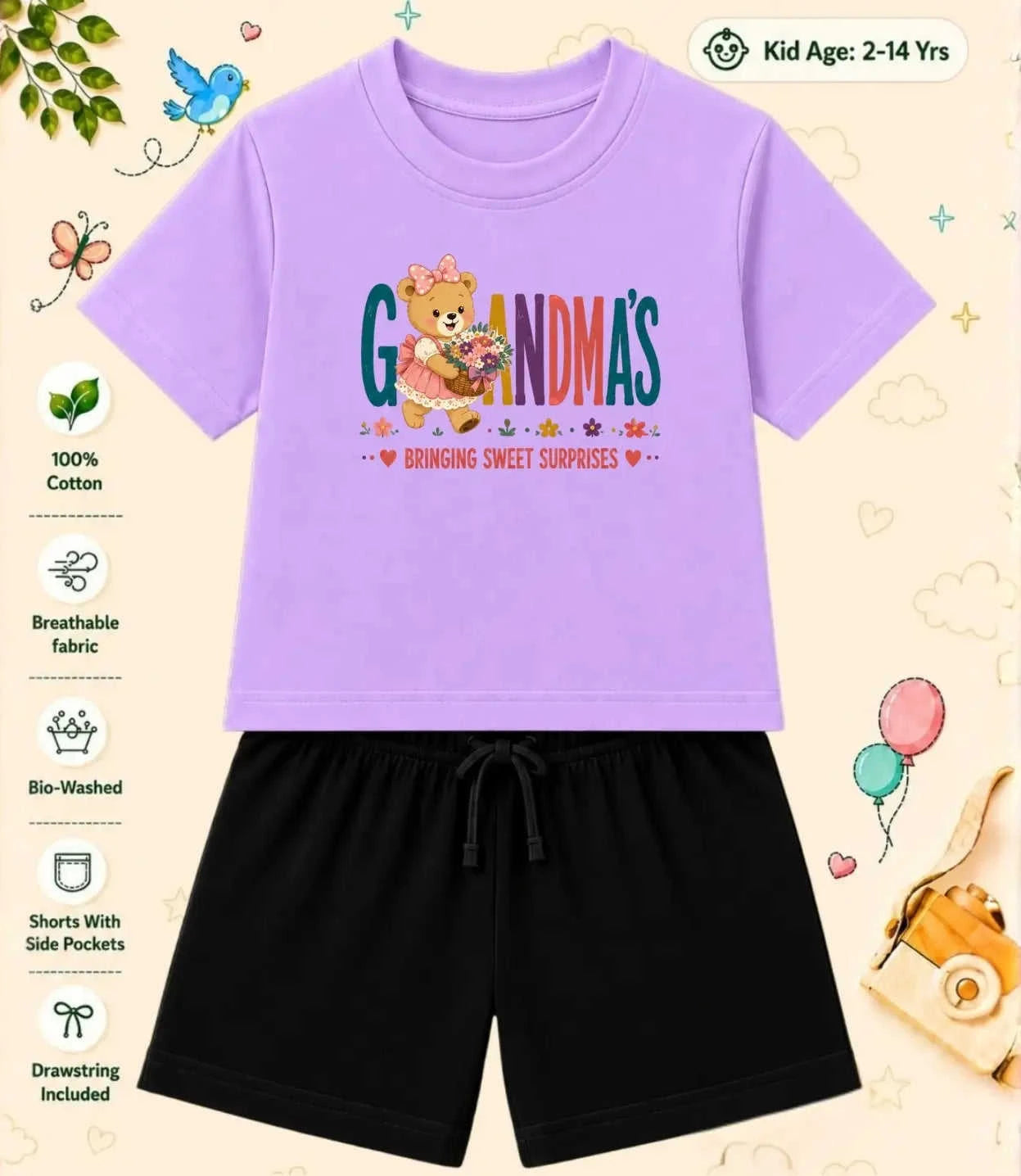 Grandpa & Grandma's Special One Kid Co-ord Set Swiftsoul