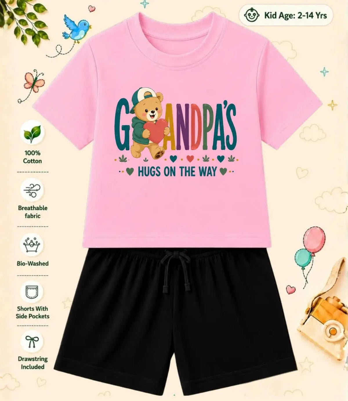 Grandpa & Grandma's Special One Kid Co-ord Set Swiftsoul