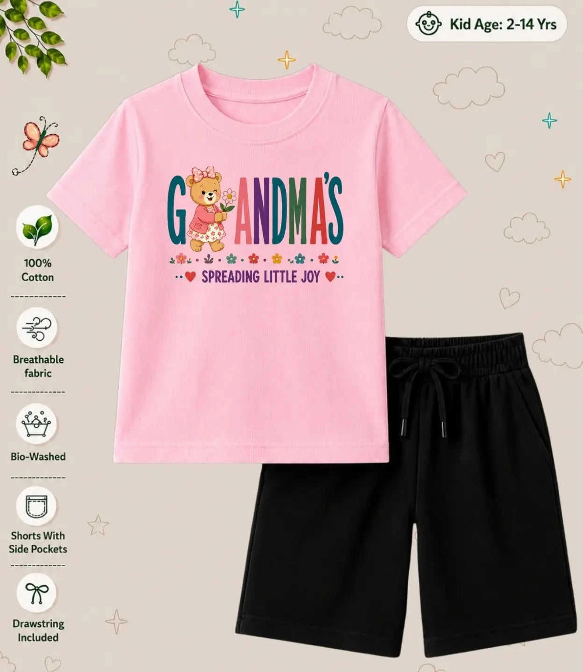 Grandpa & Grandma's Special One Kid Co-ord Set Swiftsoul
