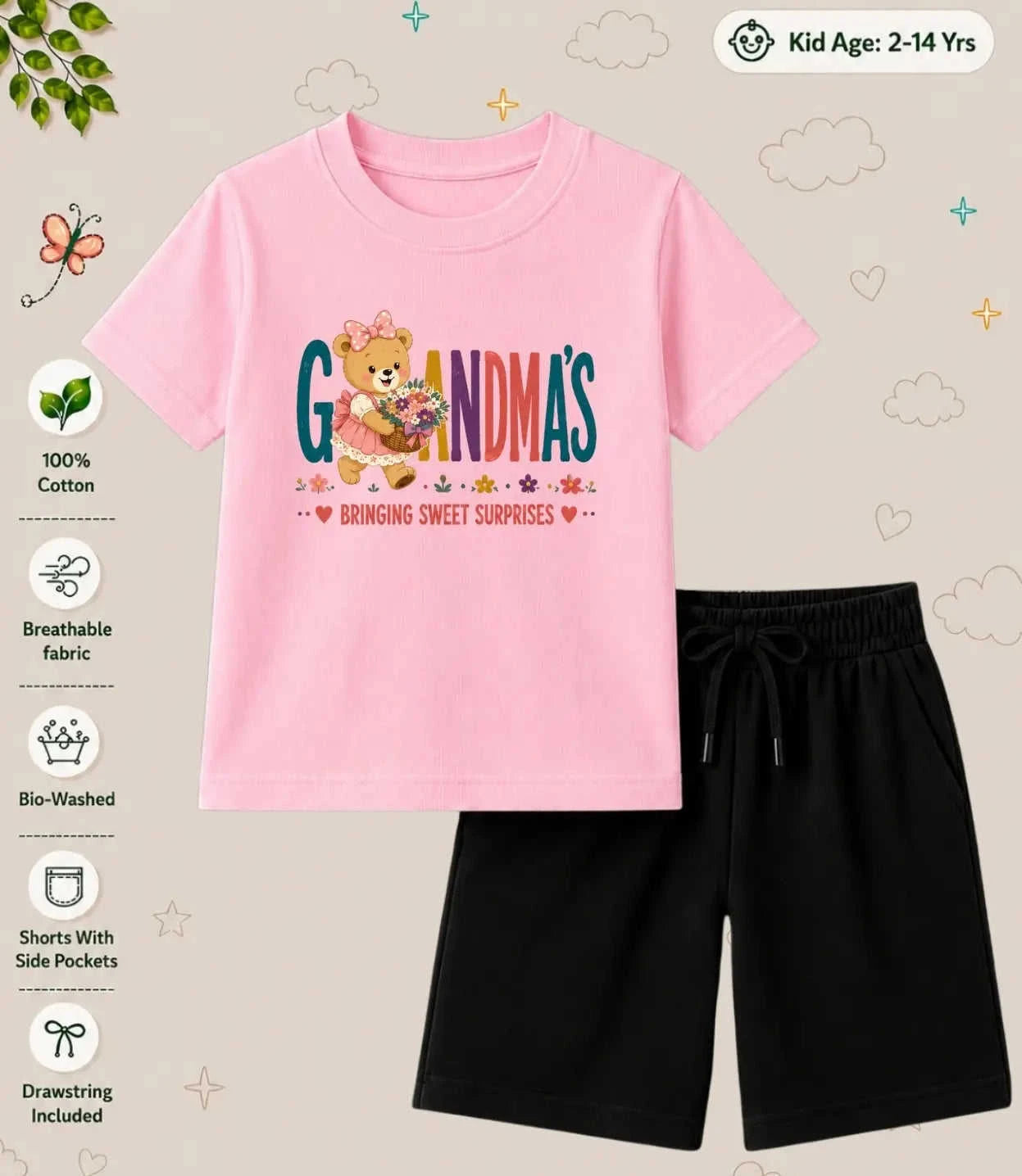 Grandpa & Grandma's Special One Kid Co-ord Set Swiftsoul