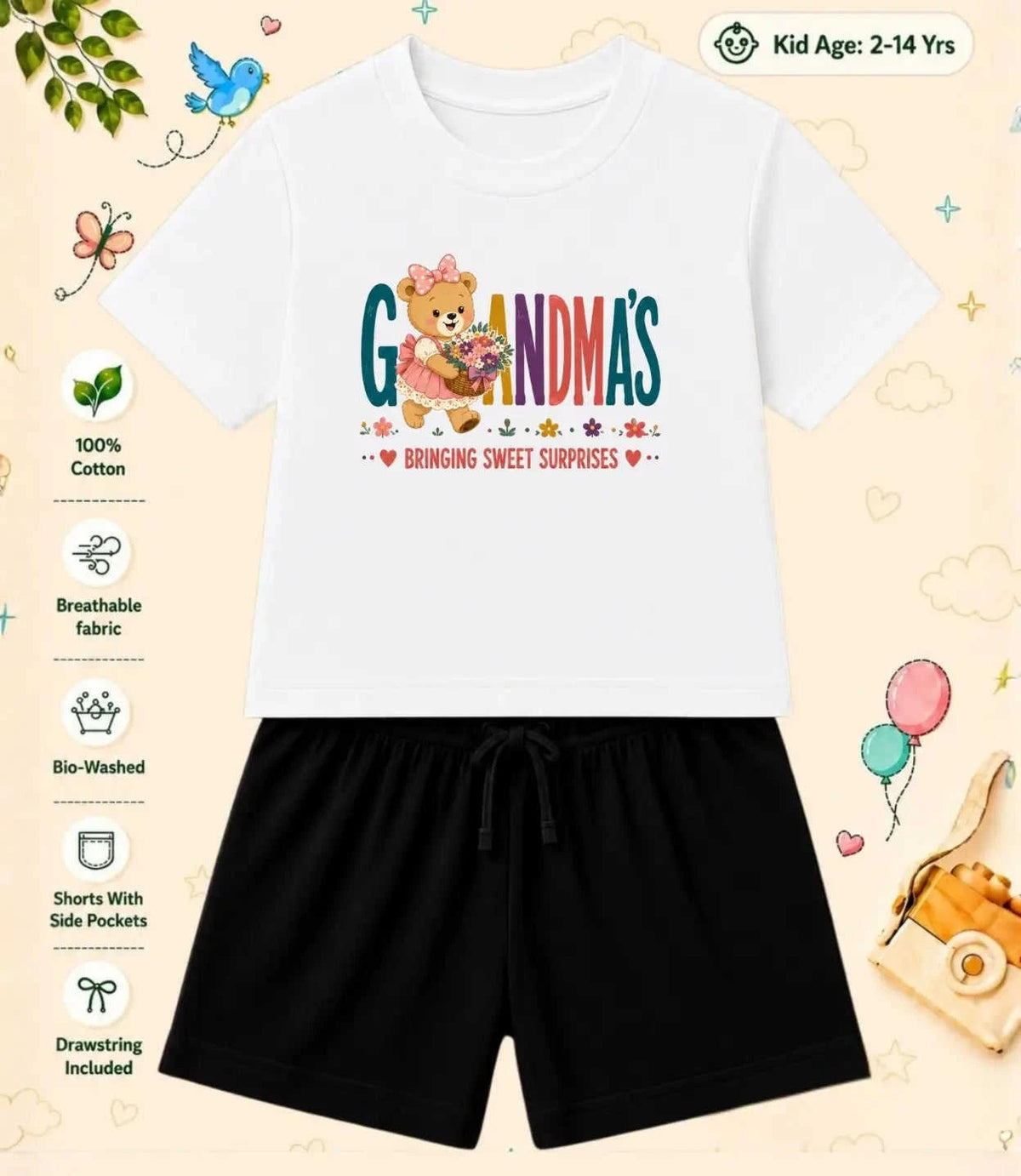 Grandpa & Grandma's Special One Kid Co-ord Set Swiftsoul