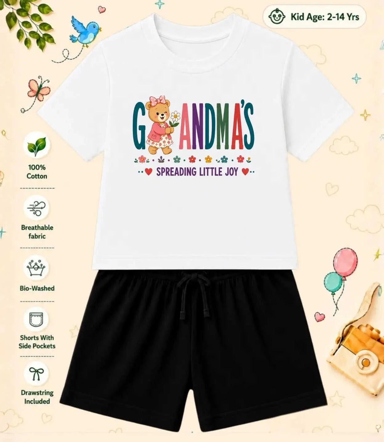 Grandpa & Grandma's Special One Kid Co-ord Set Swiftsoul