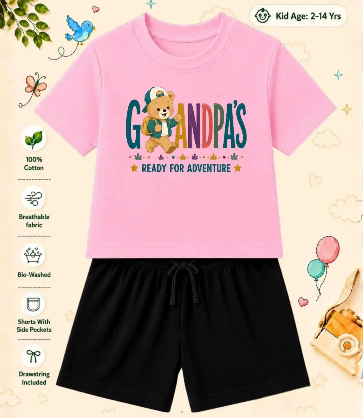 Grandpa & Grandma's Special One Kid Co-ord Set Swiftsoul