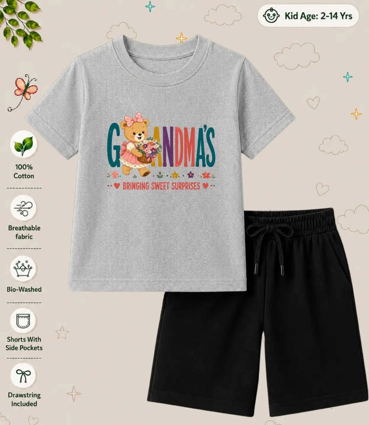 Grandpa & Grandma's Special One Kid Co-ord Set Swiftsoul