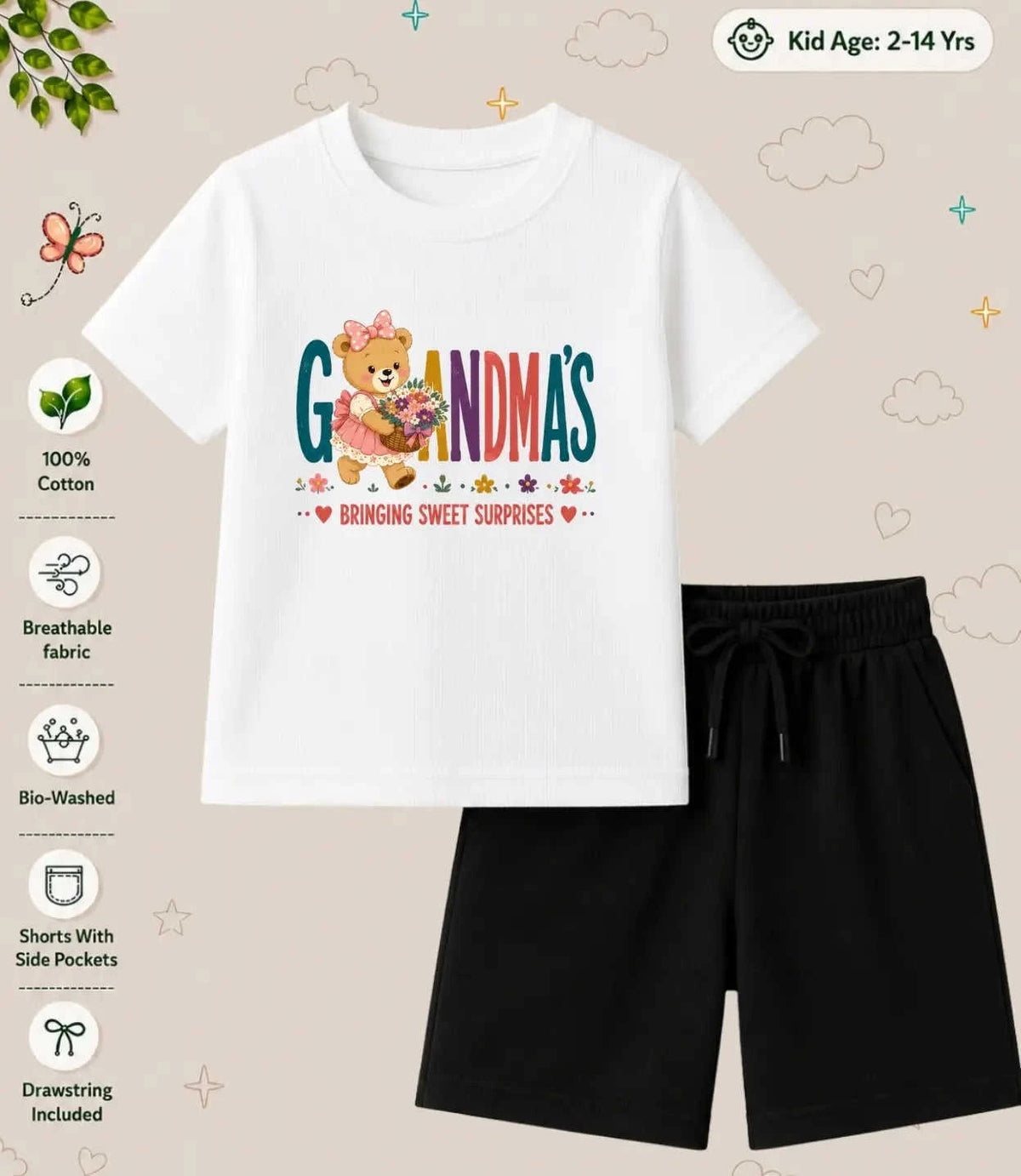Grandpa & Grandma's Special One Kid Co-ord Set Swiftsoul