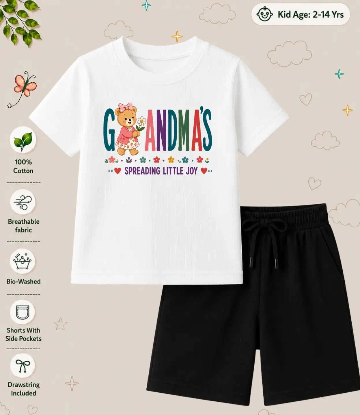 Grandpa & Grandma's Special One Kid Co-ord Set Swiftsoul