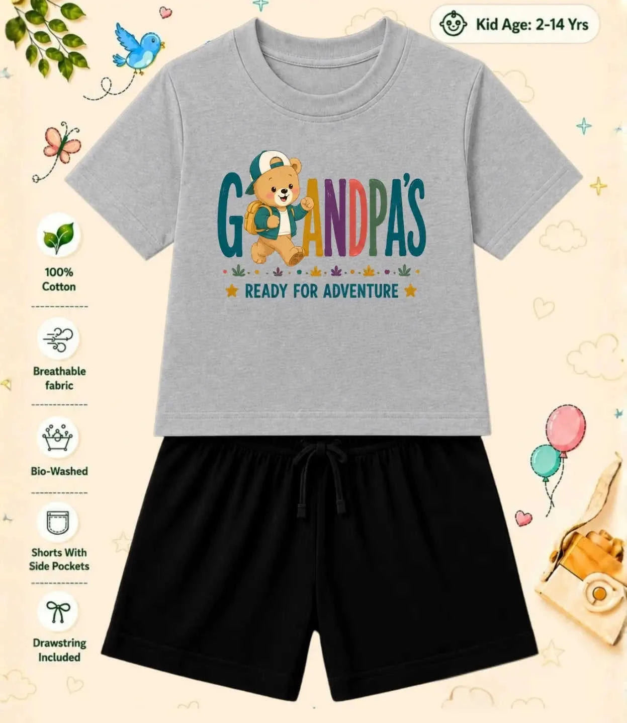 Grandpa & Grandma's Special One Kid Co-ord Set Swiftsoul