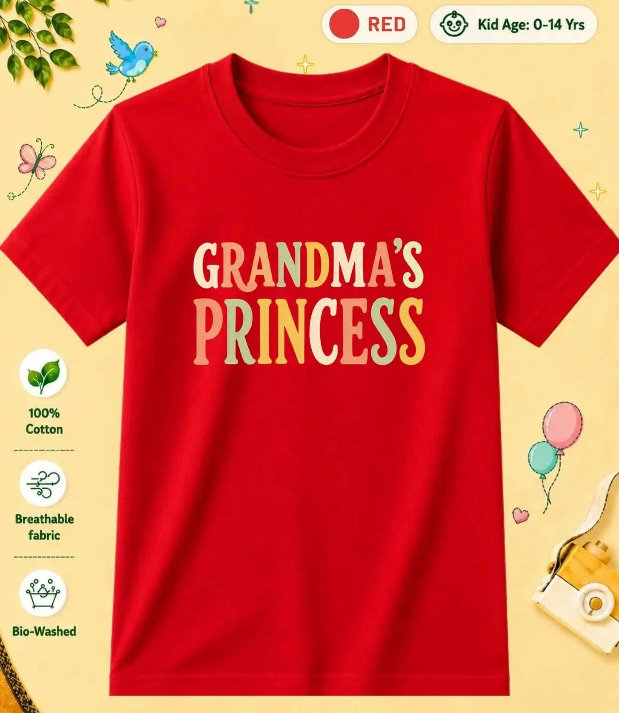Grandpa & Grandma's Special One Kid Cotton Tee Swiftsoul
