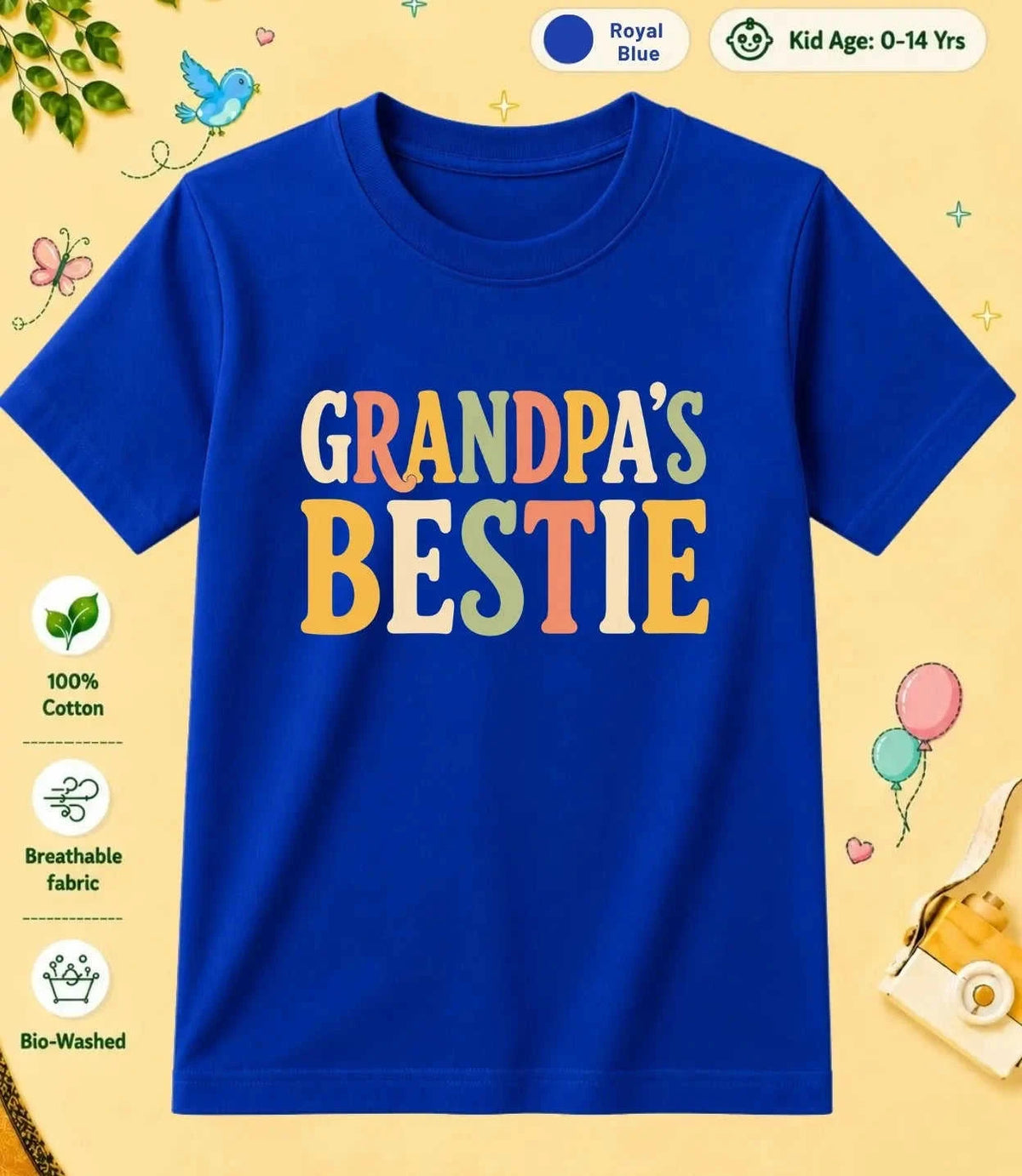 Grandpa & Grandma's Special One Kid Cotton Tee Swiftsoul