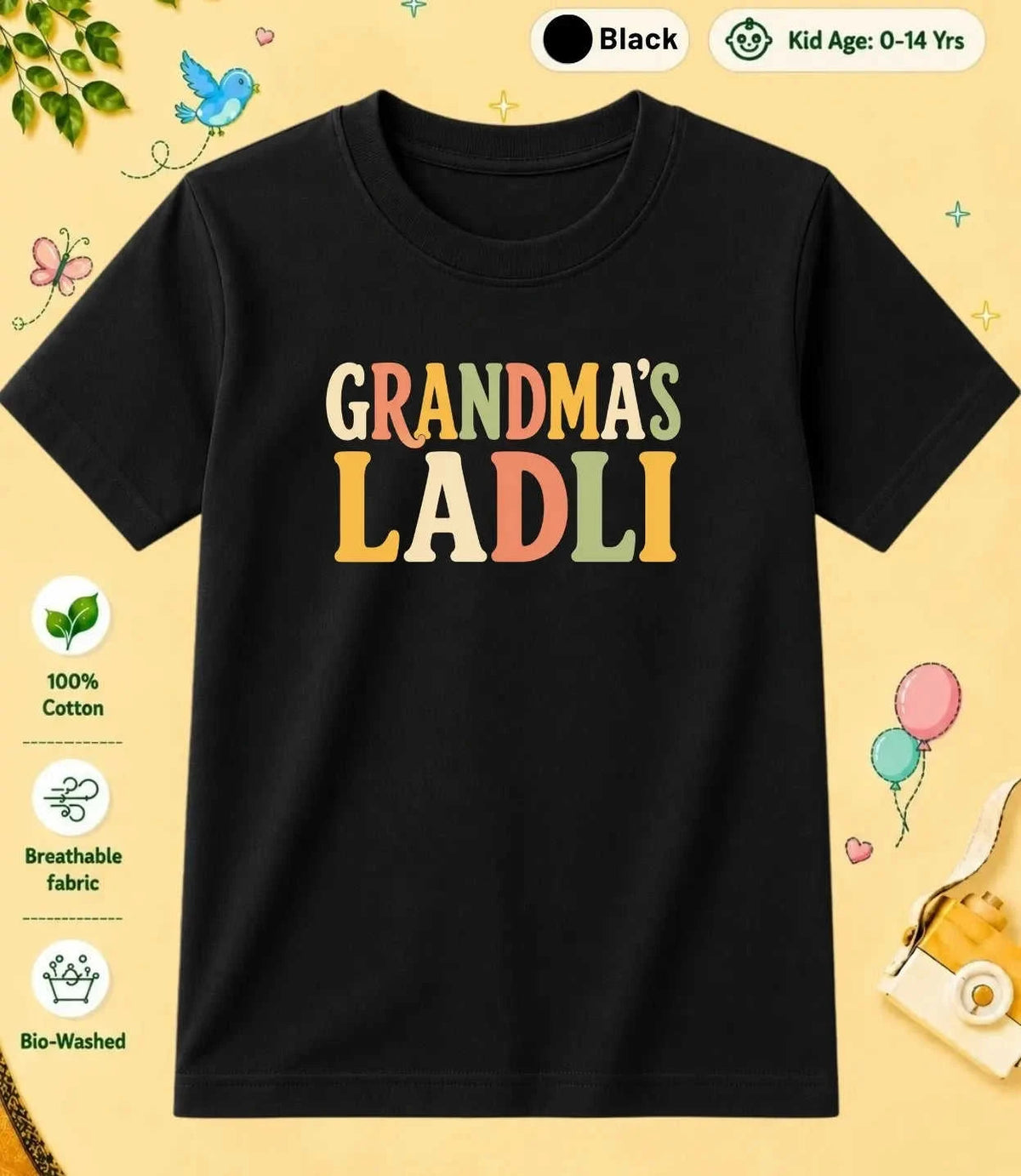 Grandpa & Grandma's Special One Kid Cotton Tee Swiftsoul