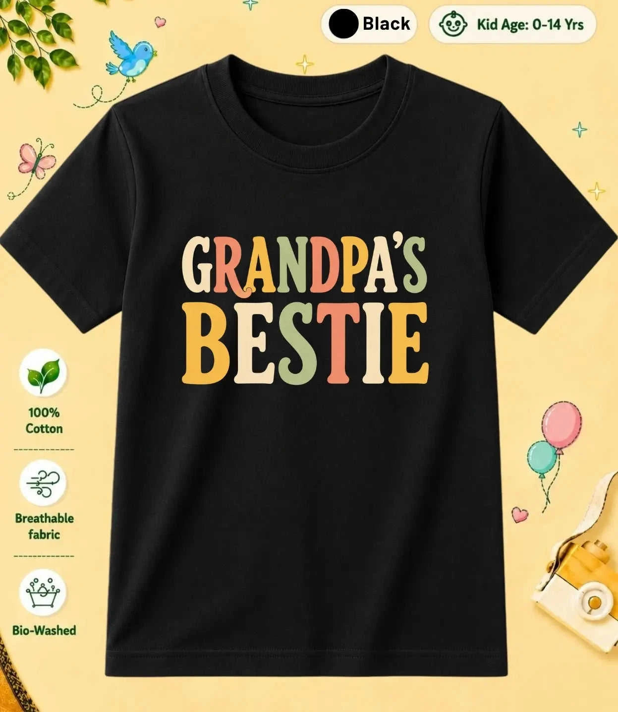 Grandpa & Grandma's Special One Kid Cotton Tee Swiftsoul