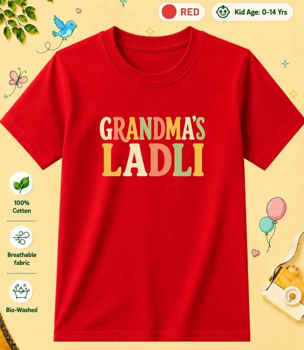 Grandpa & Grandma's Special One Kid Cotton Tee Swiftsoul