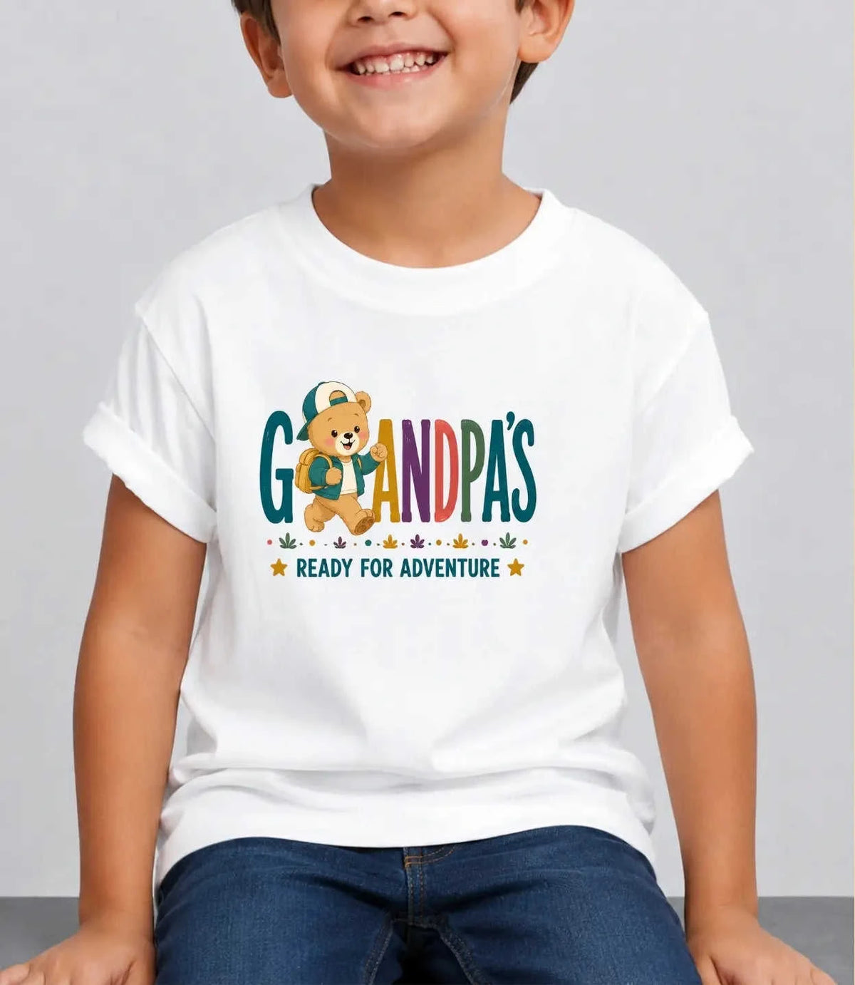 Grandpa & Grandma's Treasure kids Cotton Tee Swiftsoul