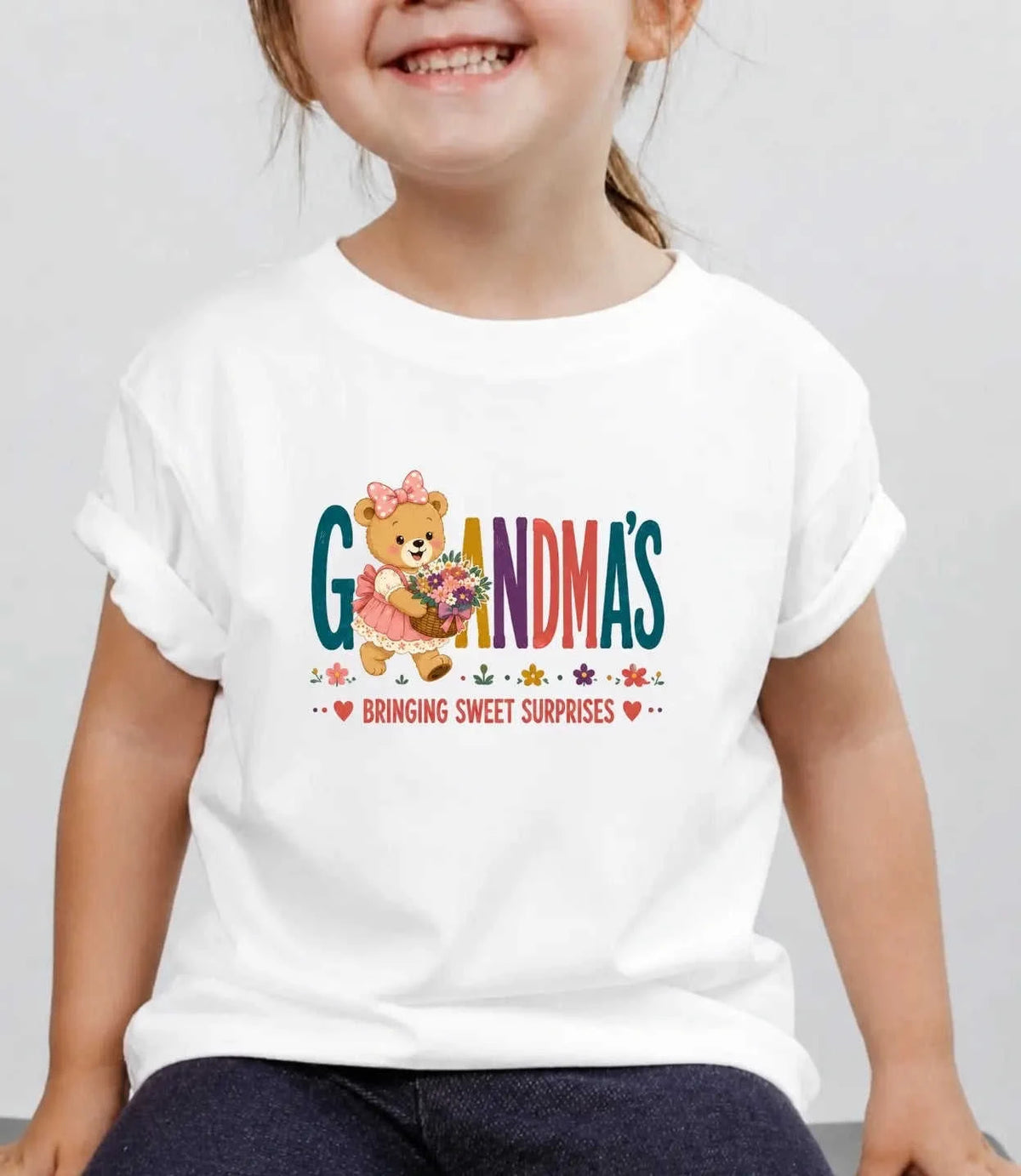 Grandpa & Grandma's Treasure kids Cotton Tee Swiftsoul