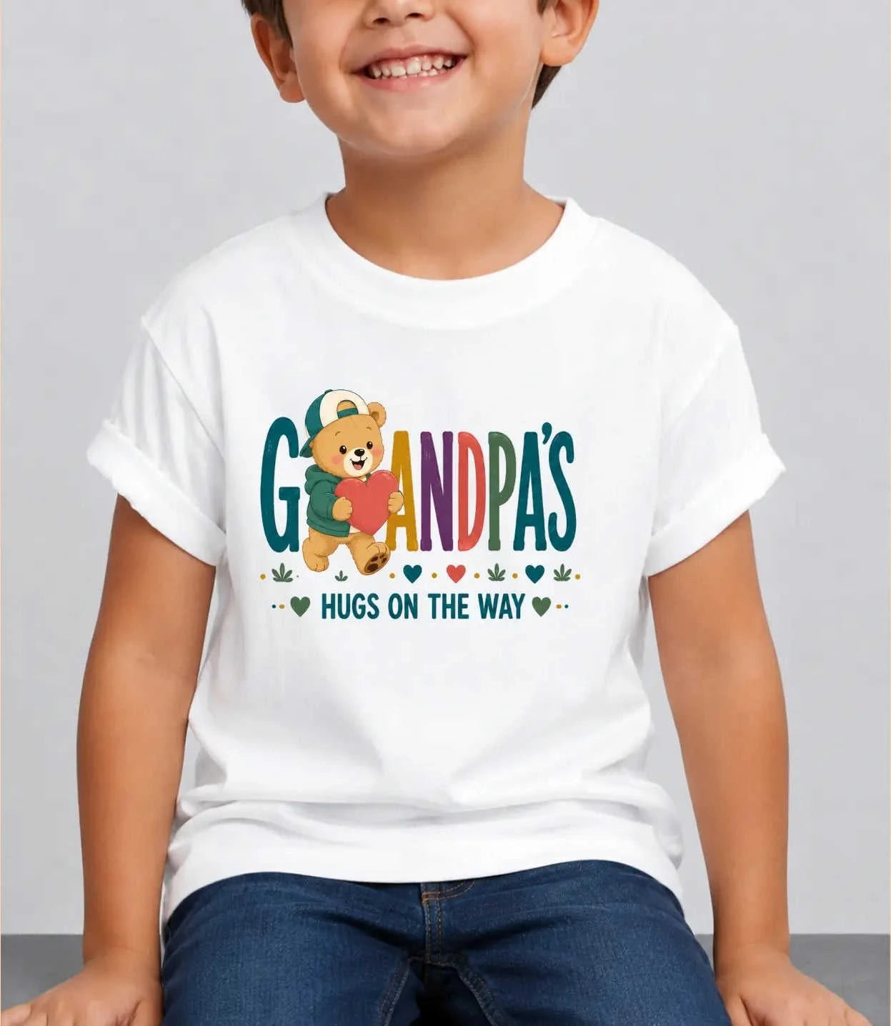 Grandpa & Grandma's Treasure kids Cotton Tee Swiftsoul