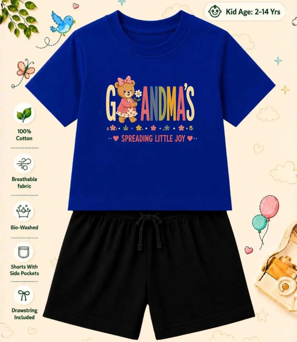 Grandpa & Grandma's World Kid  Co-ord Set Swiftsoul