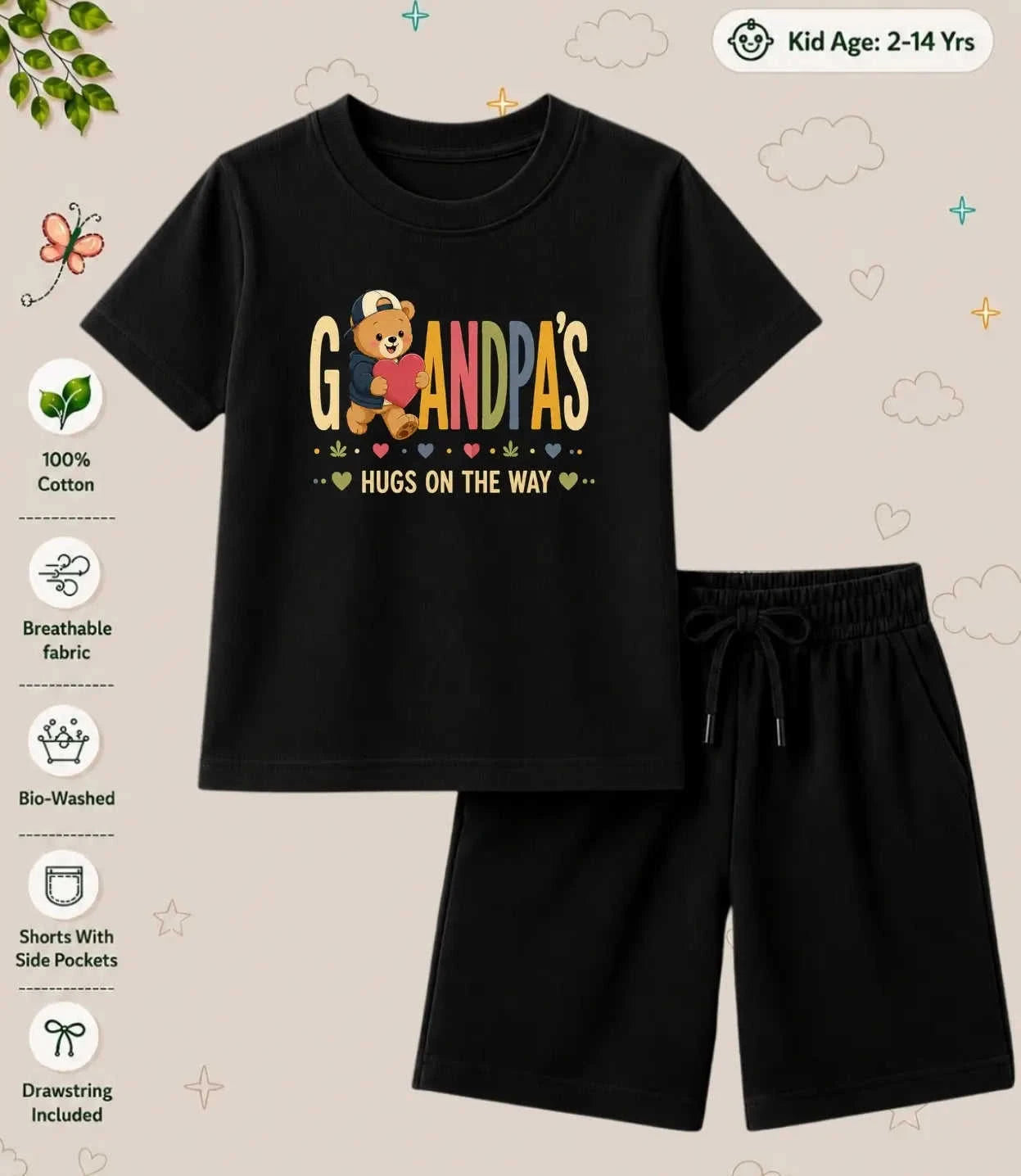 Grandpa & Grandma's World Kid  Co-ord Set Swiftsoul