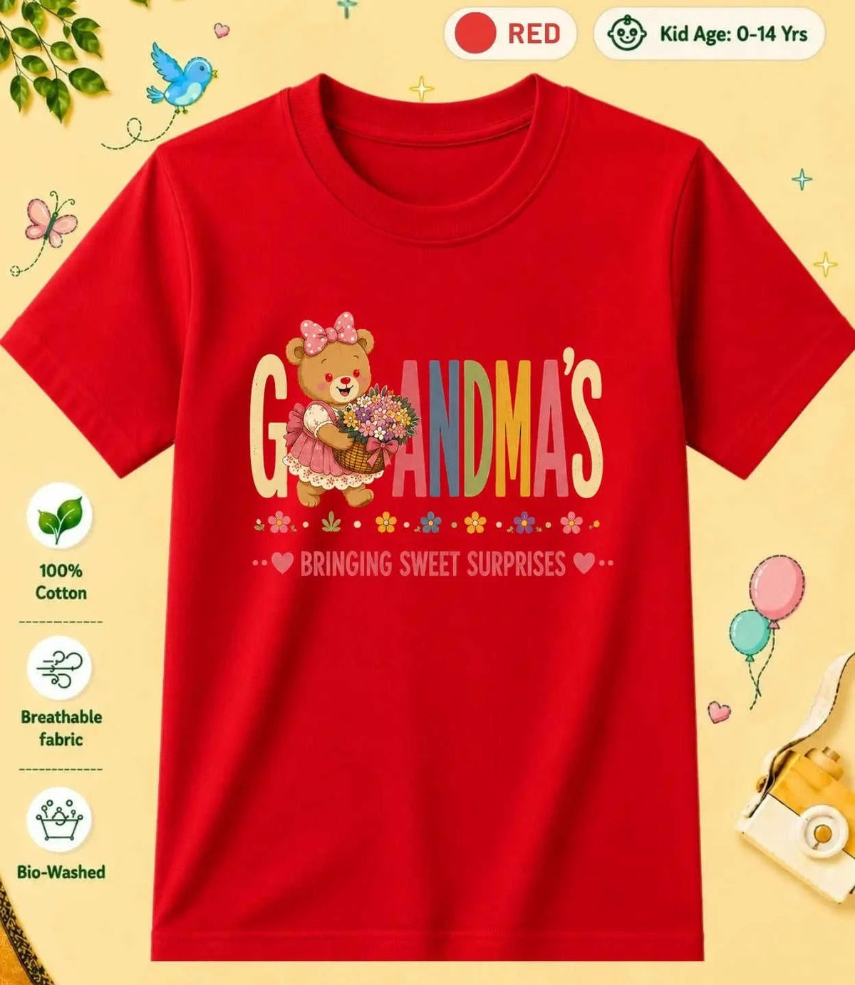 Grandpa & Grandma's World Kid Cotton Tee Swiftsoul