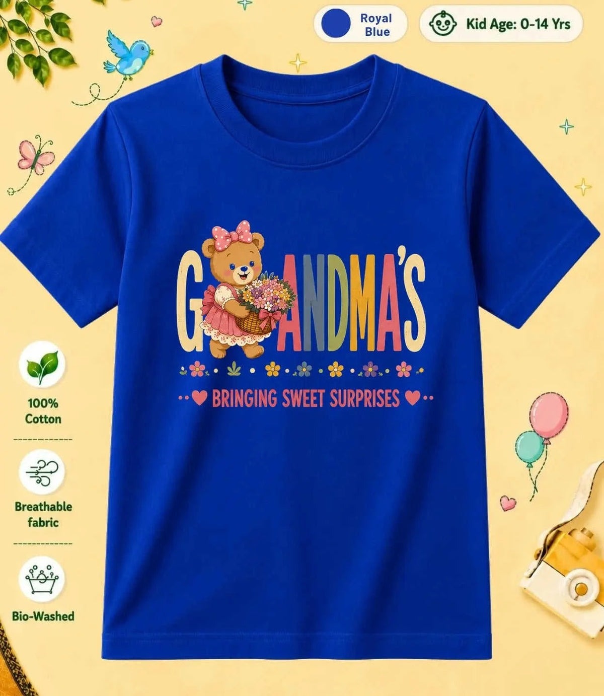 Grandpa & Grandma's World Kid Cotton Tee Swiftsoul