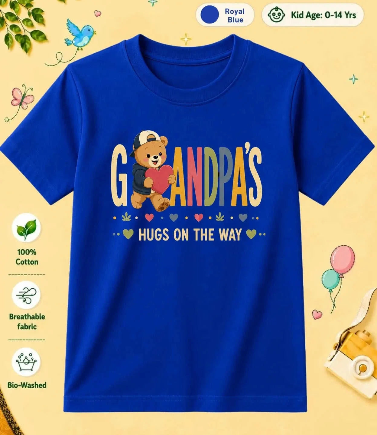Grandpa & Grandma's World Kid Cotton Tee Swiftsoul