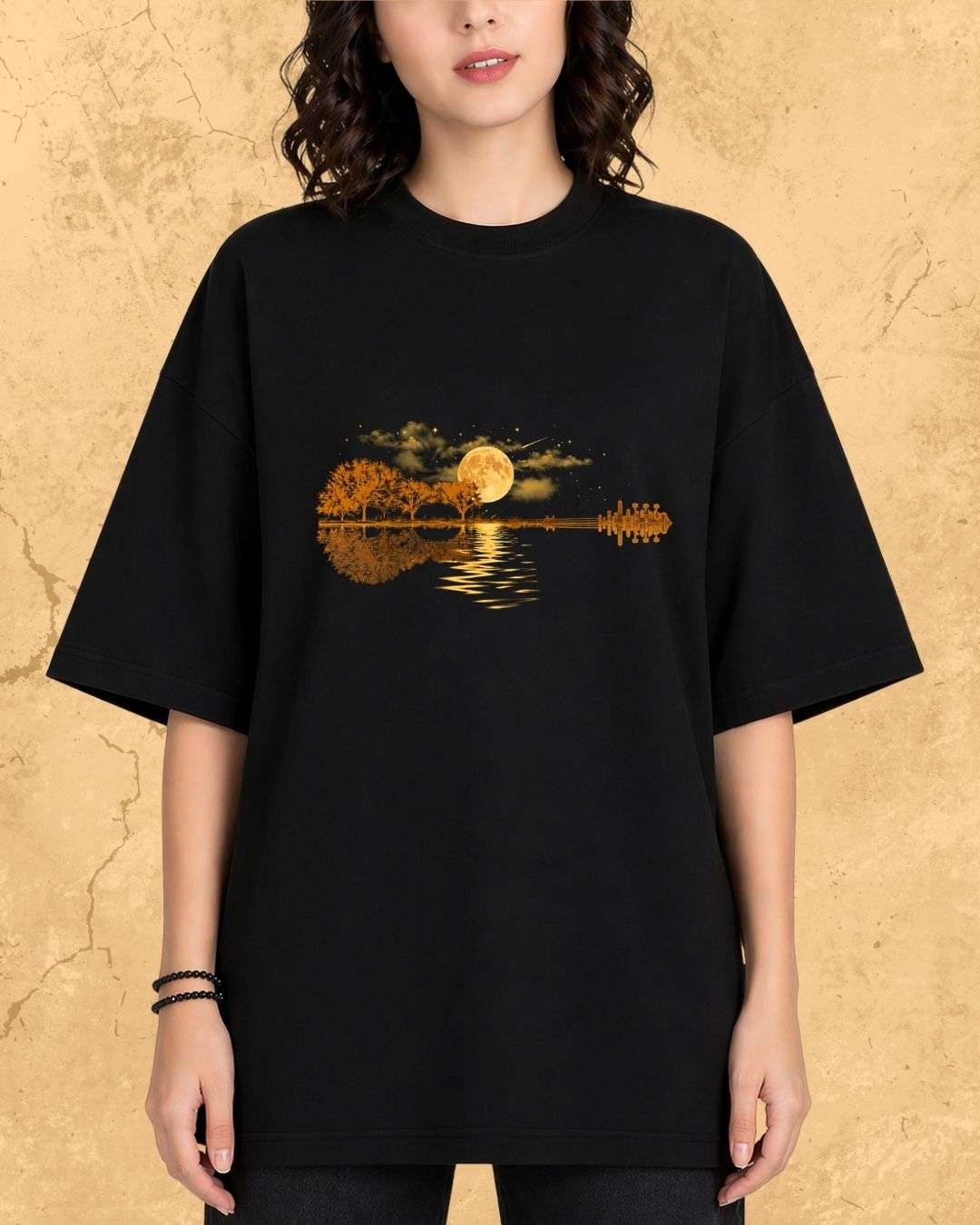 Guitar Relaxation Music Cotton T-Shirt Billien LLC 