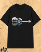 Guitar Relaxation Music Cotton T-Shirt Billien LLC 