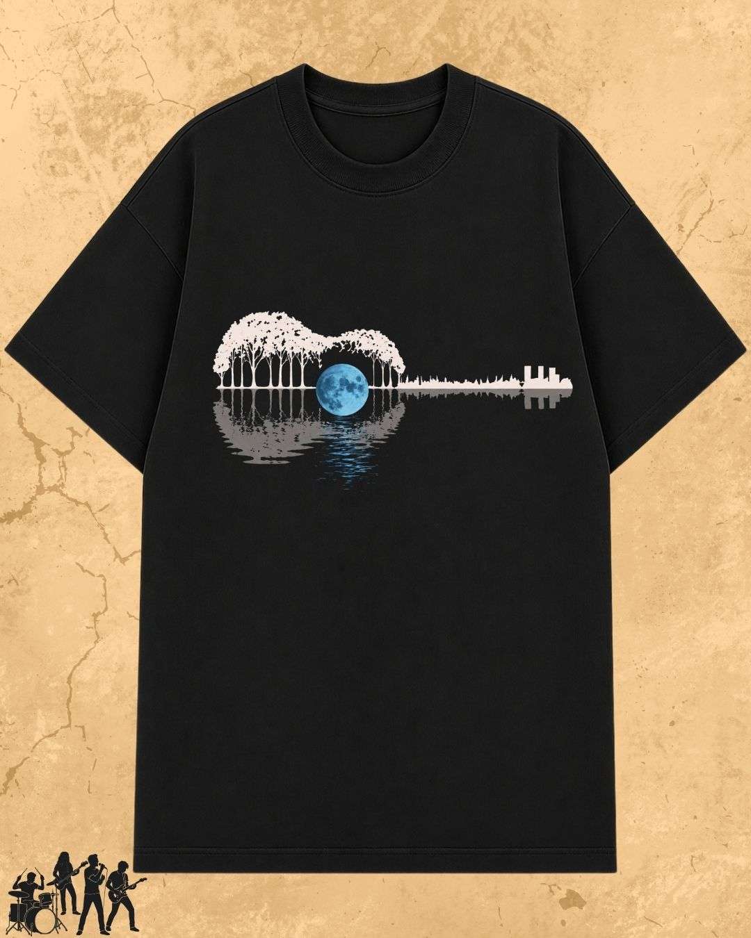 Guitar Relaxation Music Cotton T-Shirt Billien LLC 