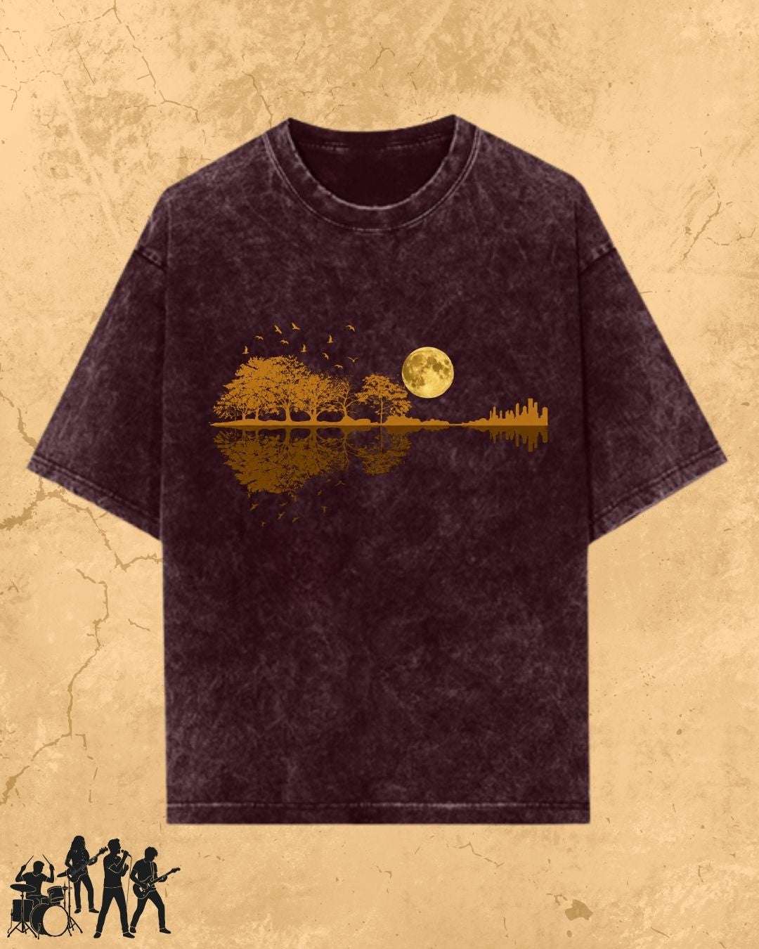 Guitar Relaxation Music Cotton T-Shirt Billien LLC 