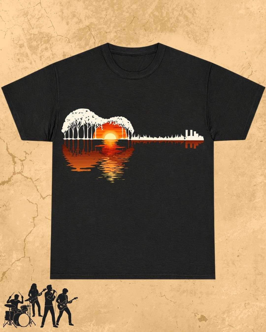 Guitar Relaxation Music Cotton T-Shirt Billien LLC 